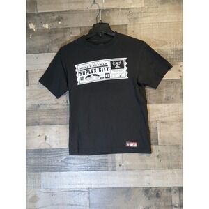 WWE T-Shirt Brock‎ Lesnar Suplex City Mens Medium Black Authentic Wear wrestling
